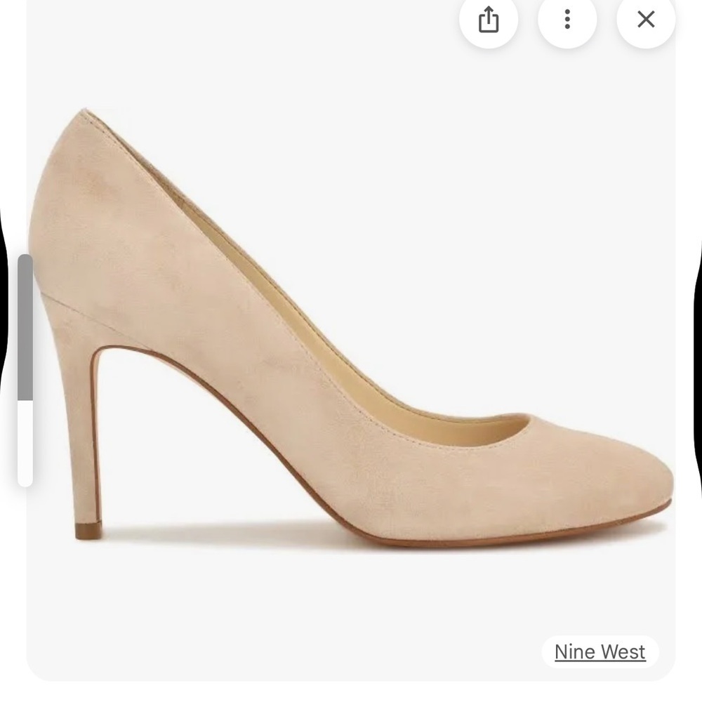 Nine West Dylan Tan Suede Round Toe Pump